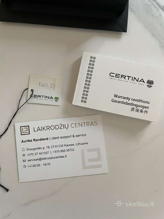Certina Ds Podium Gmt C001.639.16.057.02 Laikrodis - nuotraukos Nr. 4