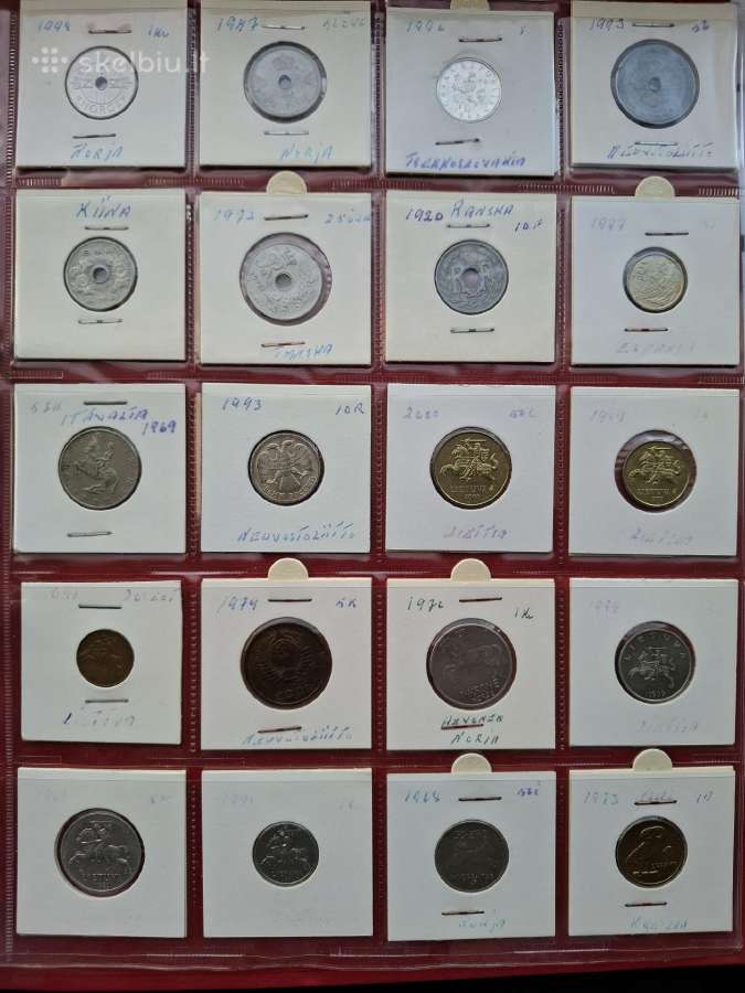 Monetu albumas nr 12 viso 185vnt - nuotraukos Nr. 4
