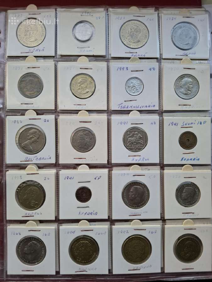 Monetu albumas nr 12 viso 185vnt - nuotraukos Nr. 6