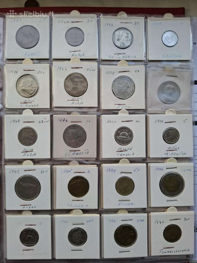 Monetu albumas nr 12 viso 185vnt - nuotraukos Nr. 8