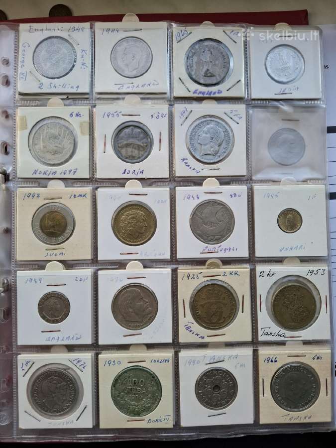 Monetu albumas nr 12 viso 185vnt - nuotraukos Nr. 9