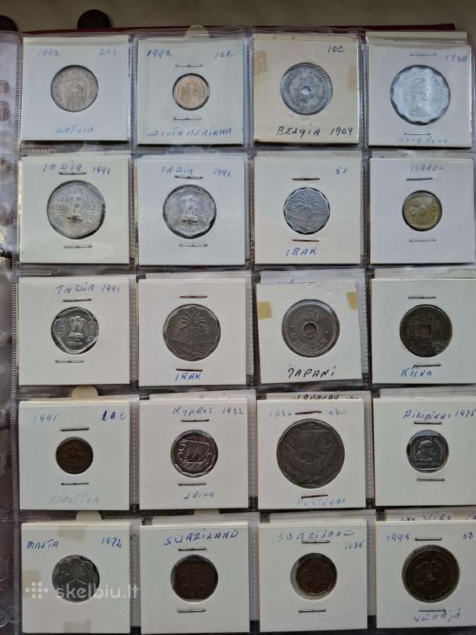 Monetu albumas nr 12 viso 185vnt - nuotraukos Nr. 10