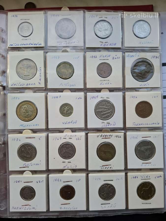 Monetu albumas nr 12 viso 185vnt - nuotraukos Nr. 11