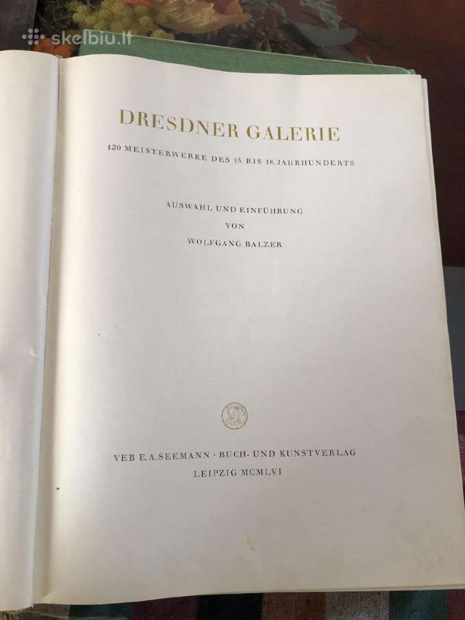 Drezdeno galerijos reprodukciju knyga. 1960 m. - nuotraukos Nr. 3