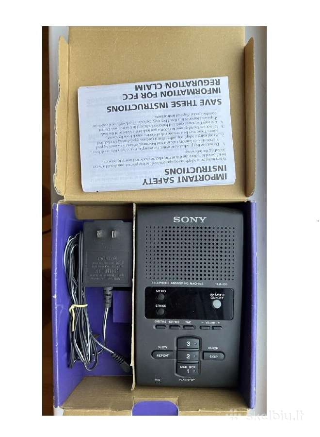 Laidinio telefono autoatsakiklis Sony