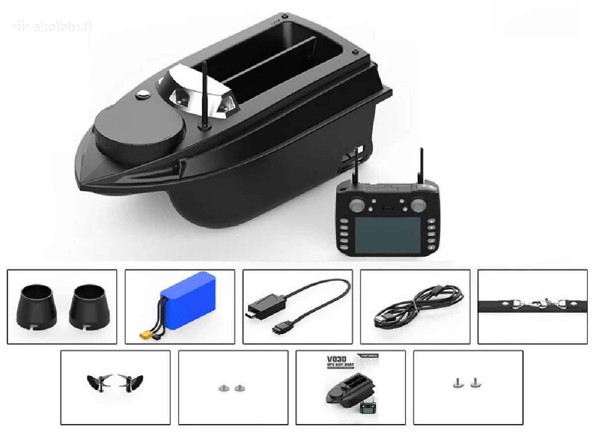 Flytec 030 pašarų laivelis 180 taškų GPS garantija - nuotraukos Nr. 15