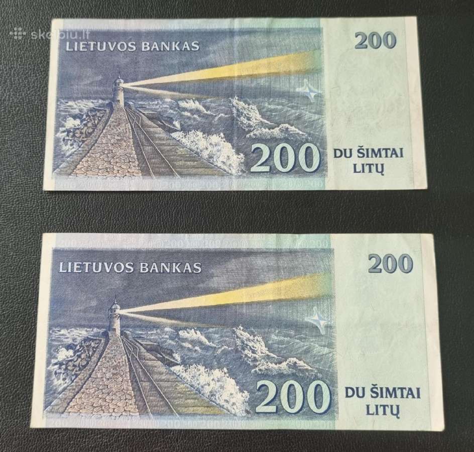 Parduodu lietuviskus banknotus 50, 100, 200 litu - nuotraukos Nr. 4