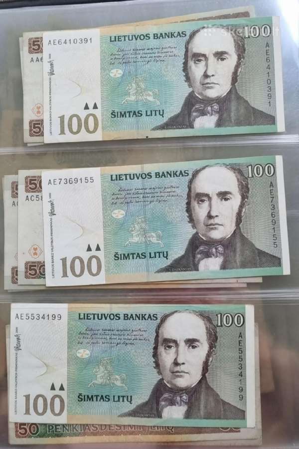 Parduodu lietuviskus banknotus 50, 100, 200 litu - nuotraukos Nr. 9