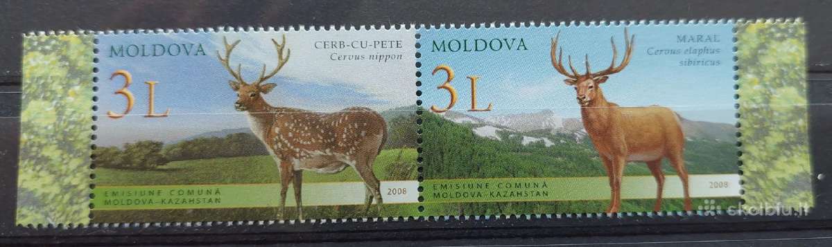 Moldova 2008 elniai, švarus Michel.nr. 623-624