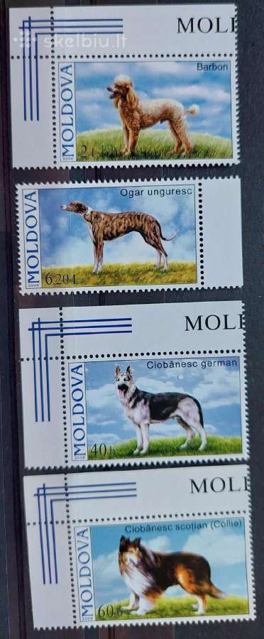 Moldova 2006 šunis, švarus Michel.nr. 565-568