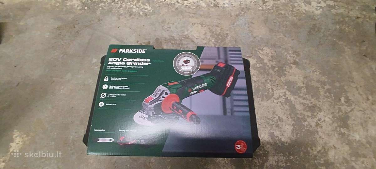 Parkside akumuliatorinis šlifuoklis