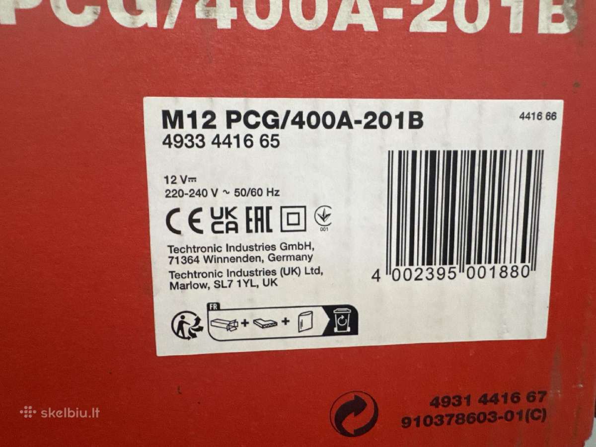 Silikono pistoletas M12 Pcg / 400a-201b Milwaukee - nuotraukos Nr. 4
