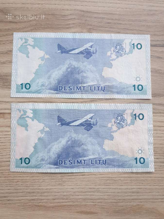 1993 metų 10 litų banknotai - nuotraukos Nr. 2