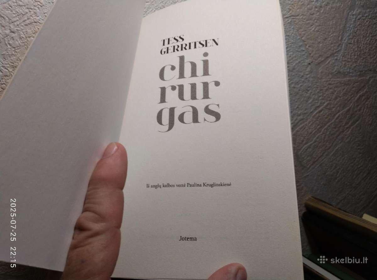 Tess Herritsen "Chirurgas" 2019 metai - nuotraukos Nr. 3
