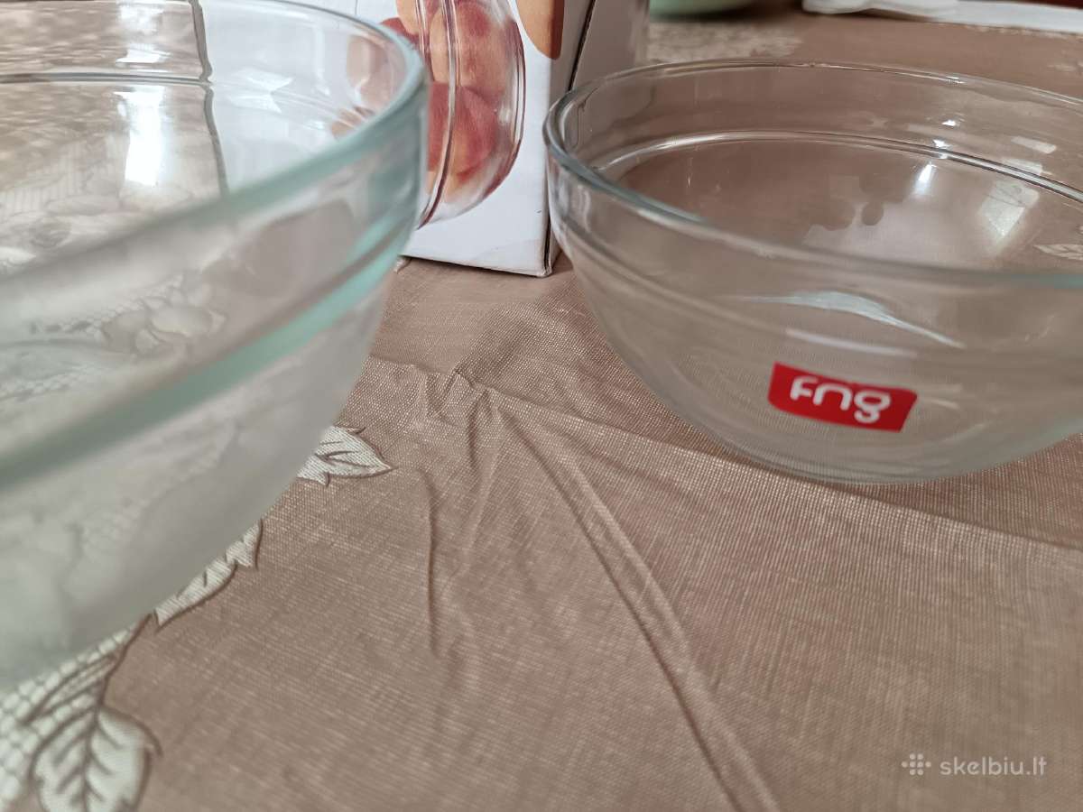 Komplektas stiklinių salotinių 3vnt. - nuotraukos Nr. 3