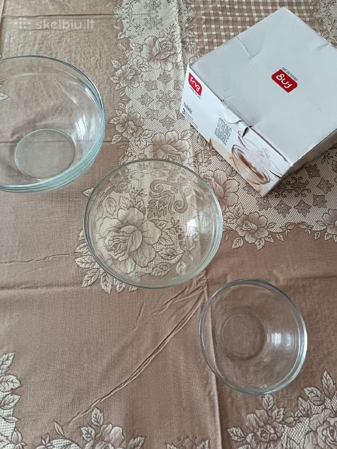 Komplektas stiklinių salotinių 3vnt. - nuotraukos Nr. 8