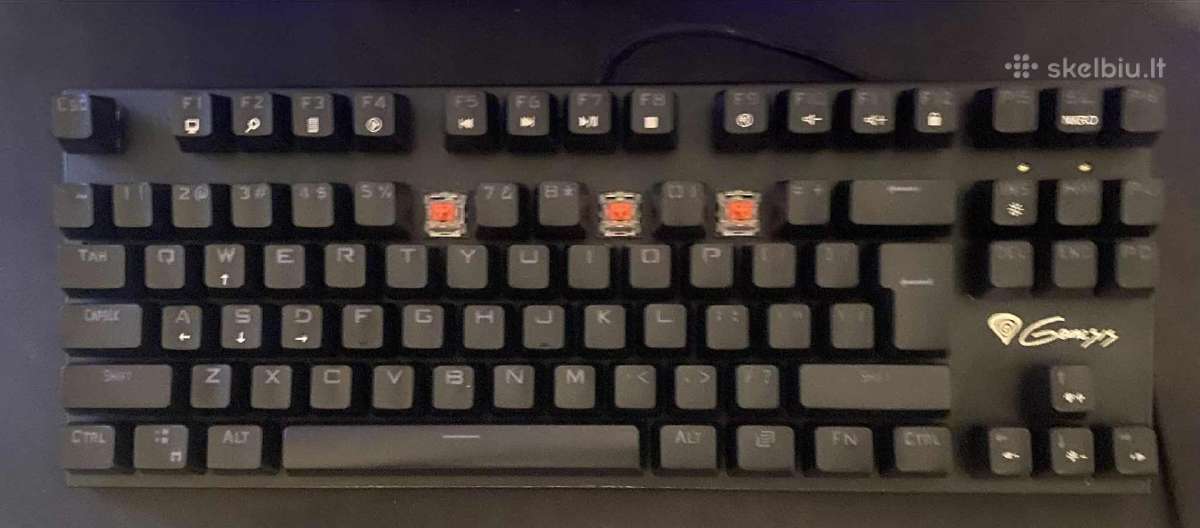 Genesis Thor 300 Tkl Balti LED - nuotraukos Nr. 2