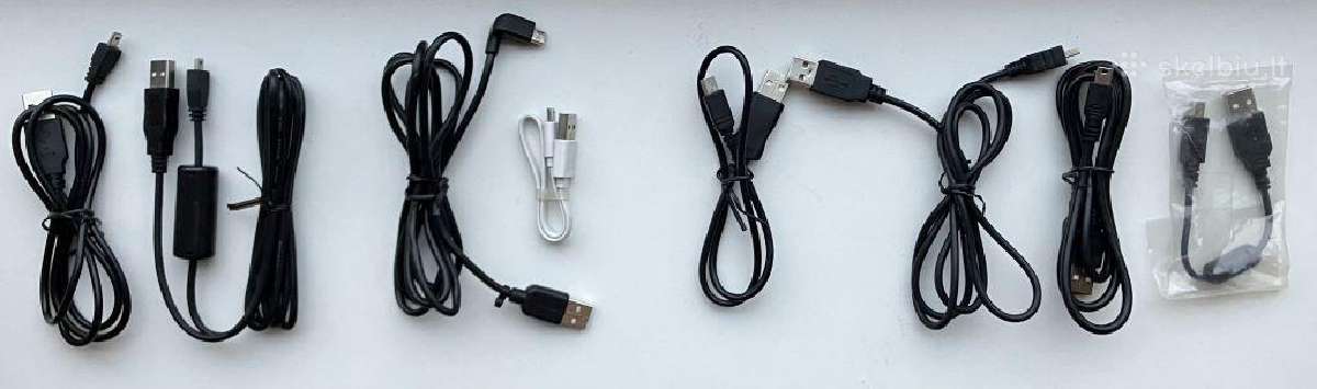 Įvairūs Usb kabeliai (Usb mini, micro ir kt.)