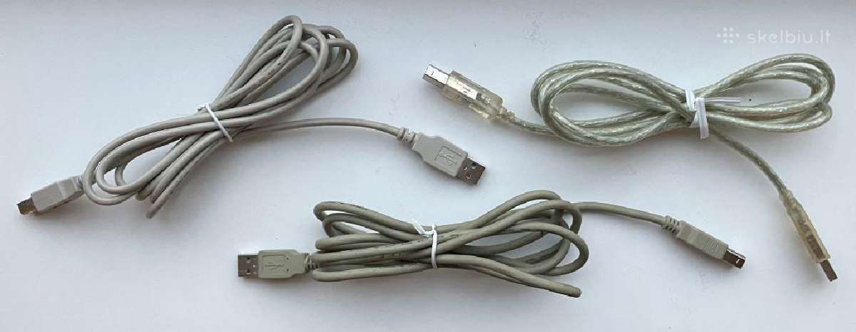 Įvairūs Usb kabeliai (Usb mini, micro ir kt.) - nuotraukos Nr. 3