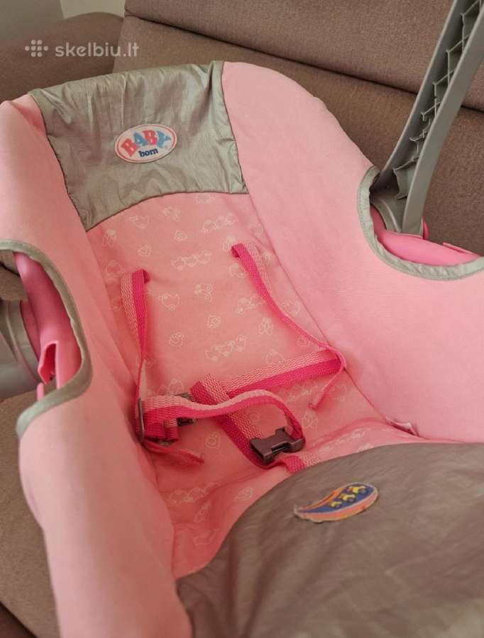 Baby born lėlei puodukai. automobilinė kėdutė - nuotraukos Nr. 2