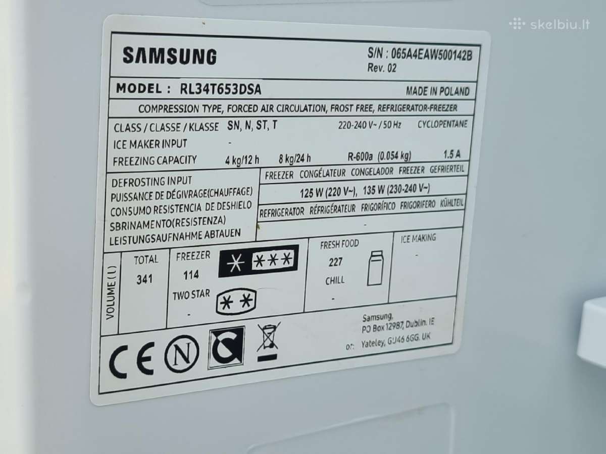 Nauji Samsung Rl38t630ds9 su garantija - nuotraukos Nr. 13
