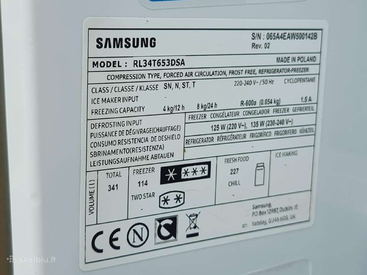 Nauji Samsung Rl38t630ds9 su garantija - nuotraukos Nr. 18