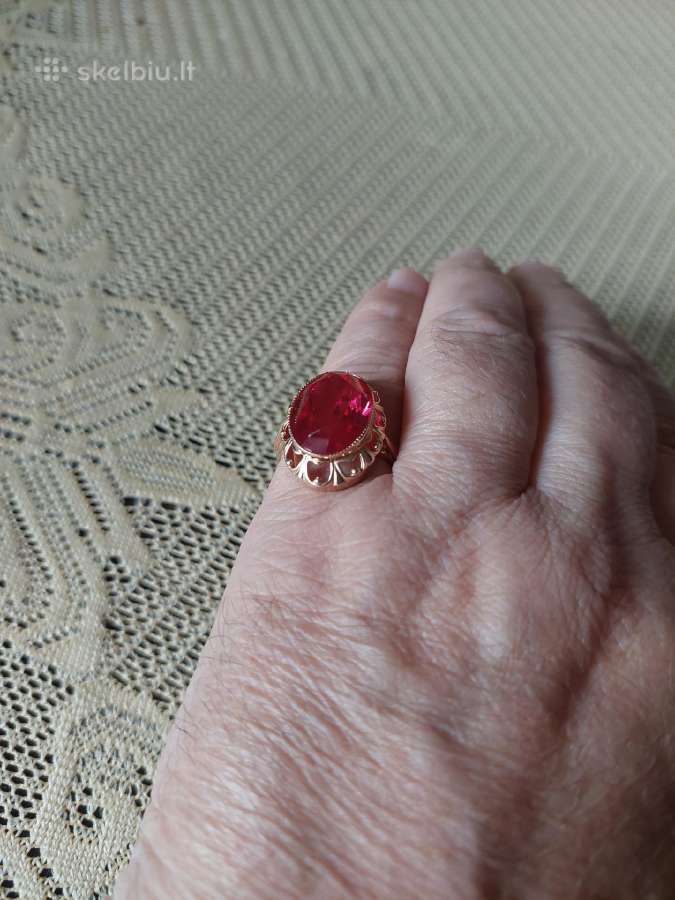 CcCCCP Auksinis 583 Žiedas Labai gražus - nuotraukos Nr. 7