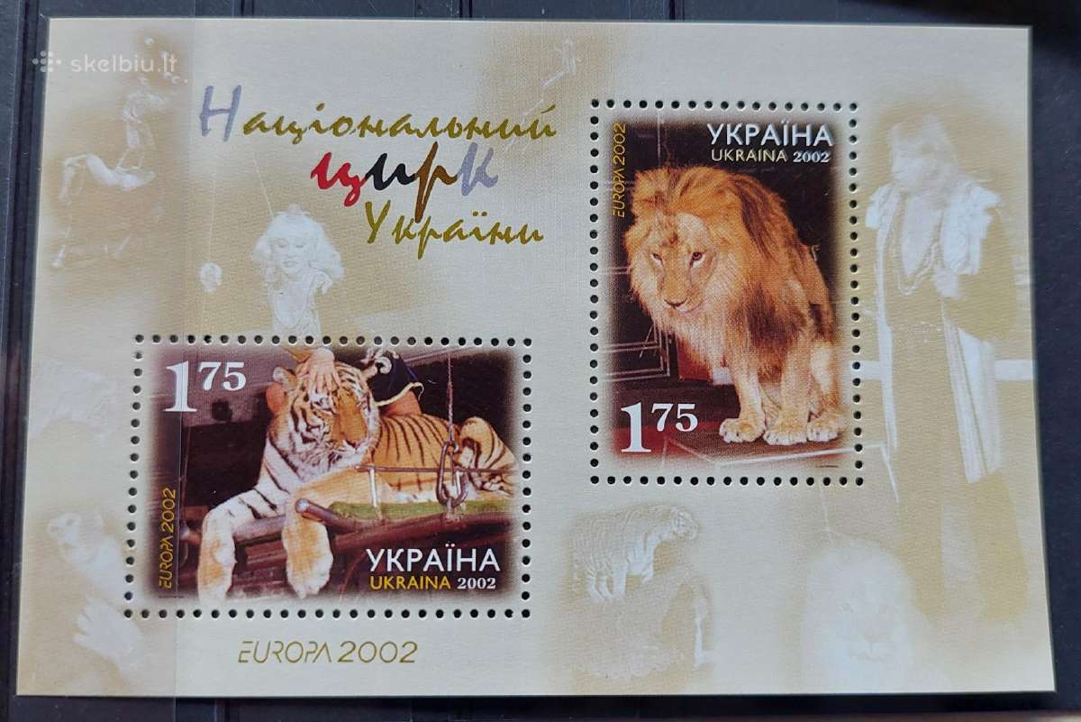 Ukraina 2002 Cept, švarus Michel Nr.block35