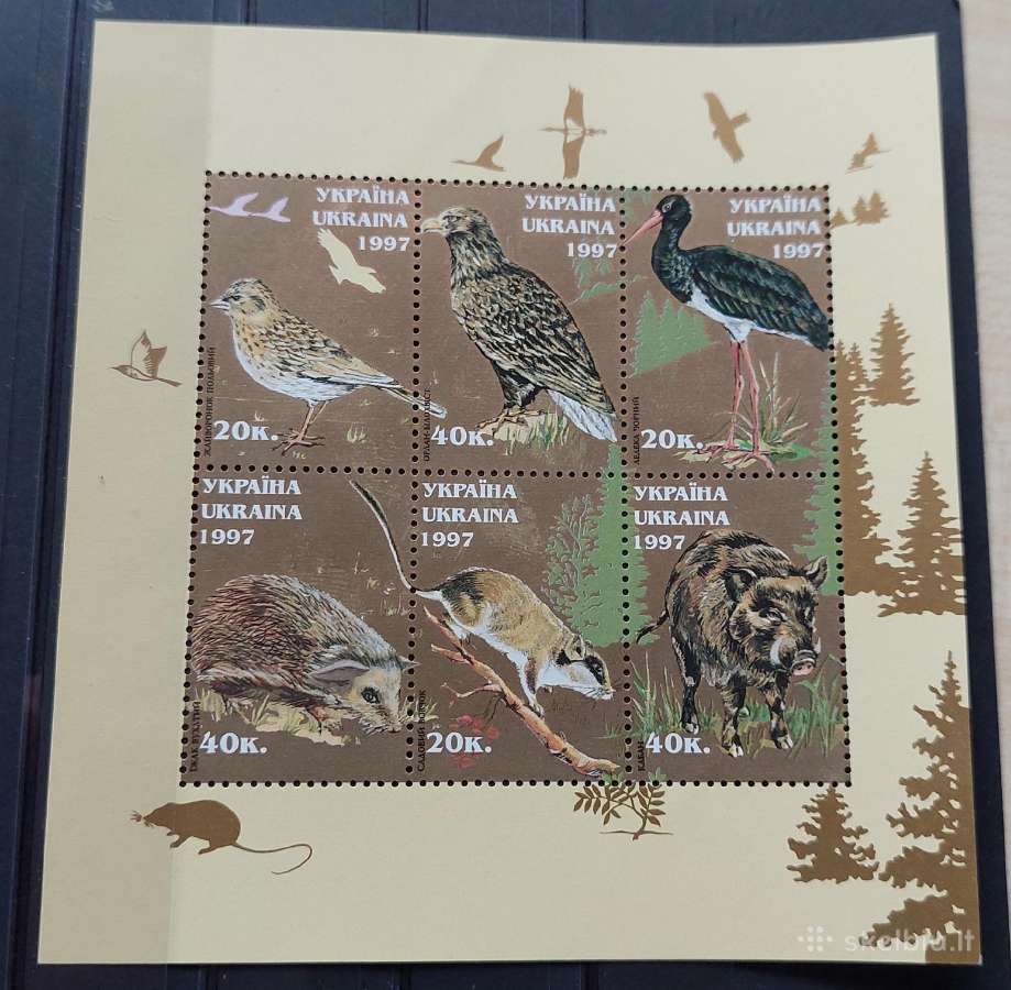 Ukraina 1997 Fauna, švarus Michel Nr.block9