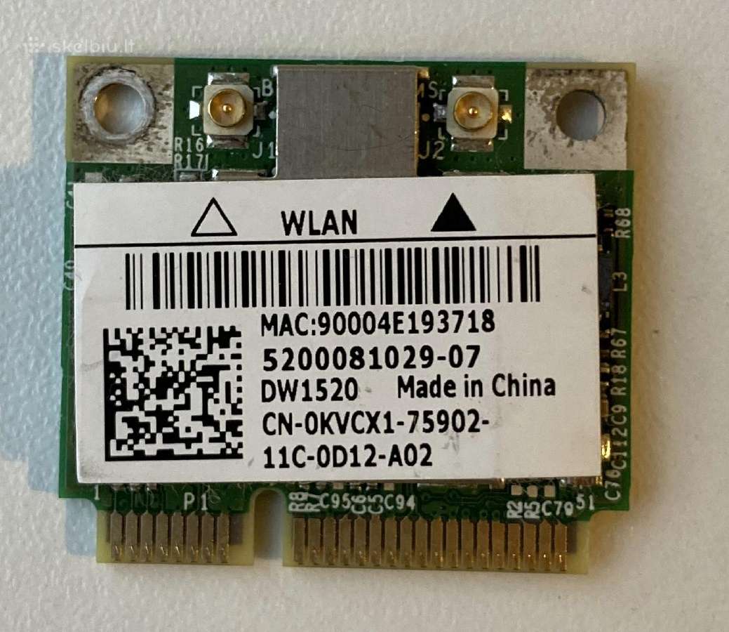Wlan plokštė Broadcom Dw1520