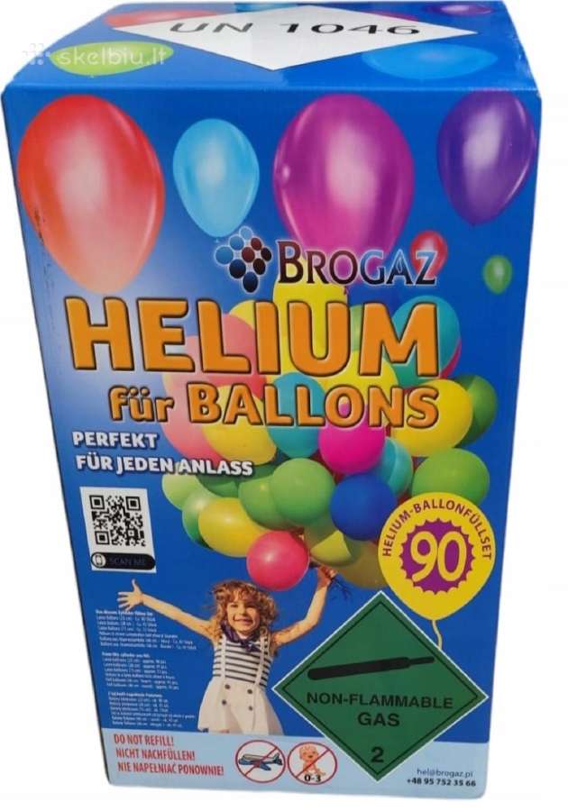 Helio dujų balionas - helio dujos - helis