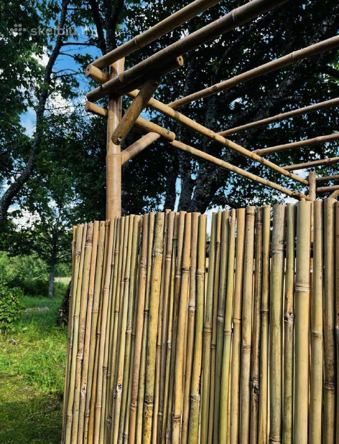 Bambukinė pergola ir bambukinės sienelės - nuotraukos Nr. 2