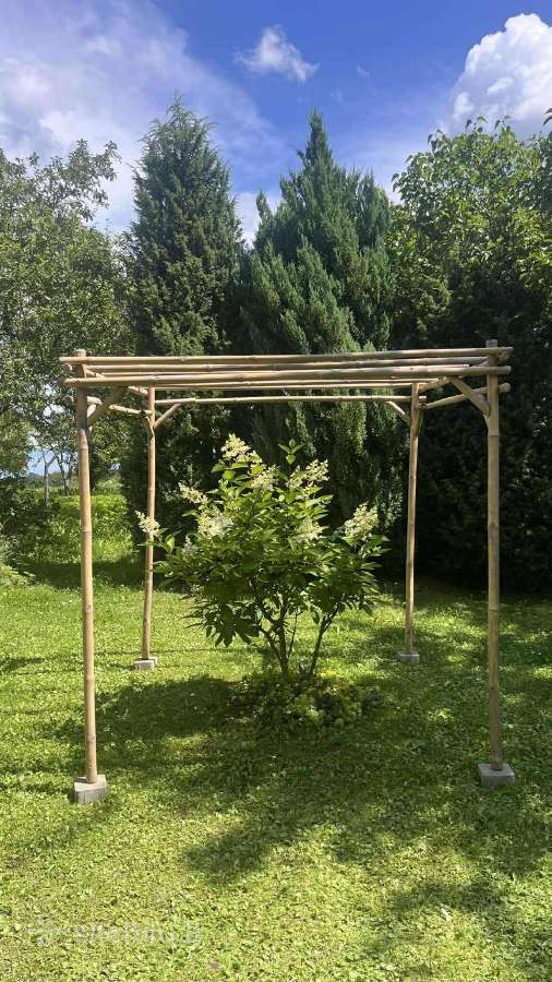 Bambukinė pergola ir bambukinės sienelės - nuotraukos Nr. 6