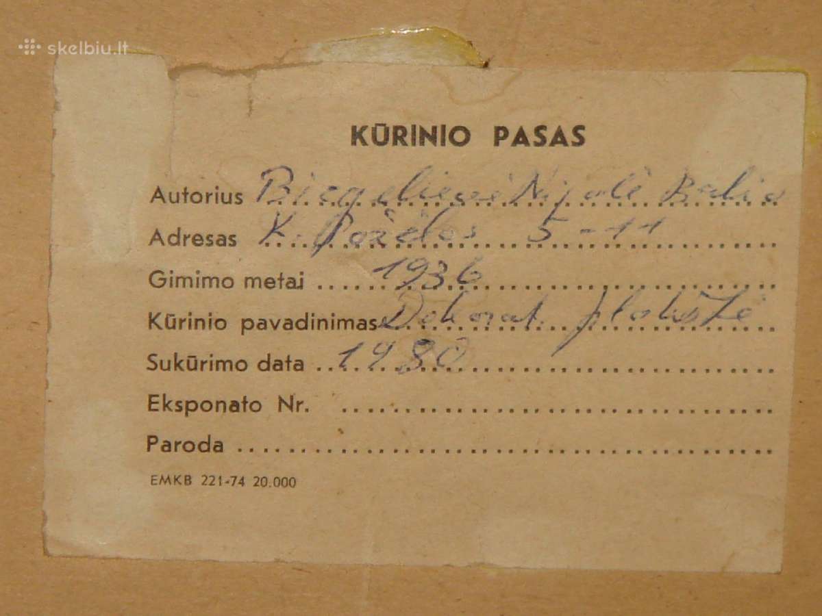 Lietuvos menas 1980 metu - nuotraukos Nr. 11