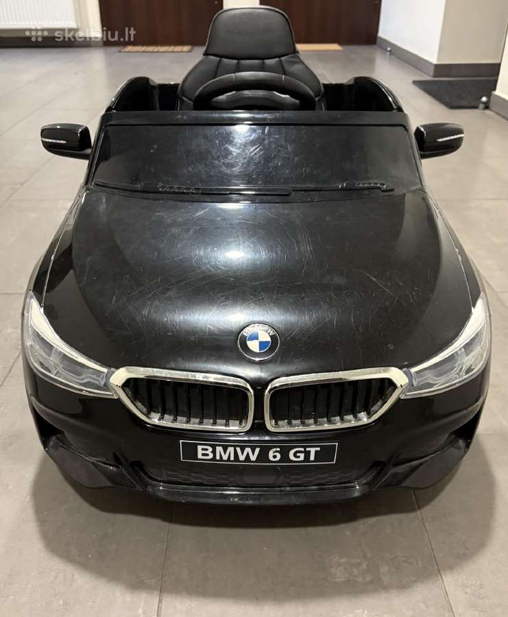 Vaikiškas vienvietis elektromobilis Bmw 6 GT juoda