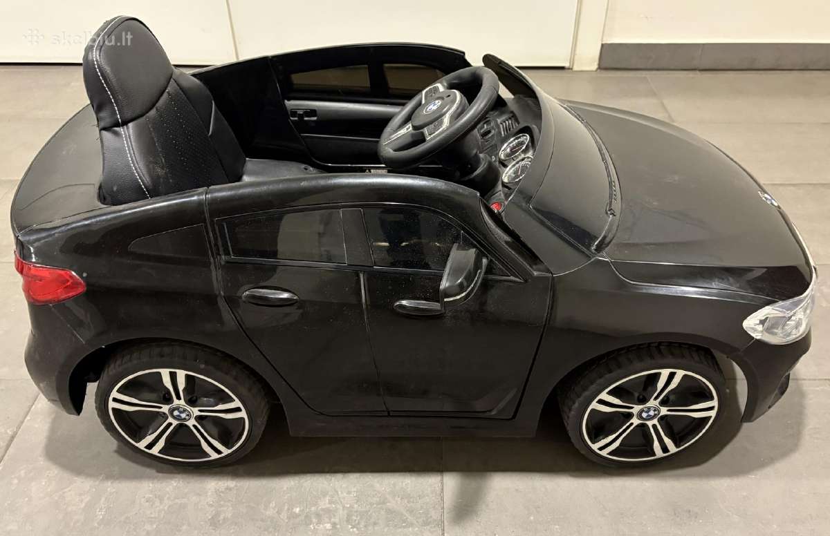 Vaikiškas vienvietis elektromobilis Bmw 6 GT juoda - nuotraukos Nr. 6