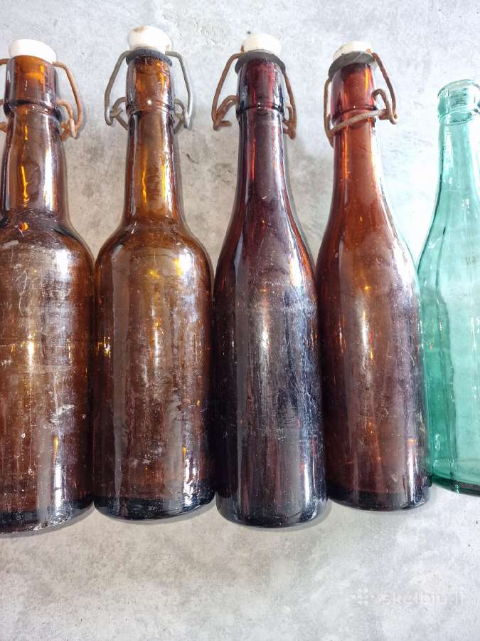 Seni alaus, gėrimų stiklo buteliai 10x - nuotraukos Nr. 4