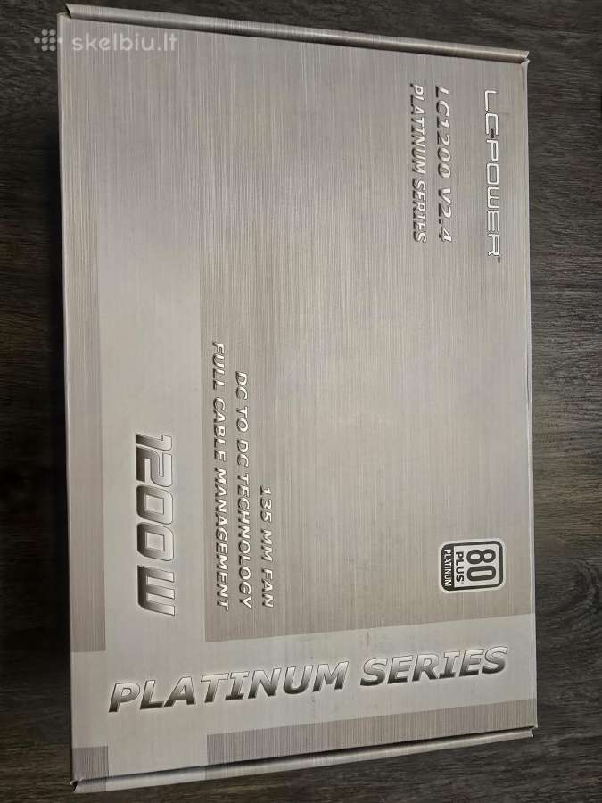 Lcpower 1200w Platinum maitinimo blokas. - nuotraukos Nr. 2