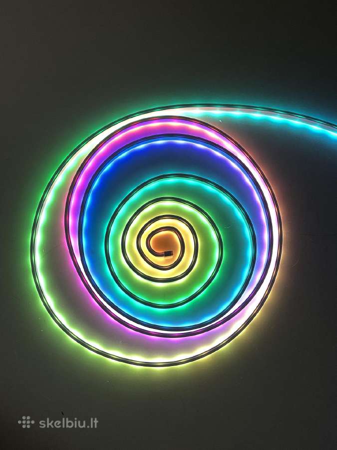 Rgb Neon LED Juosta 5m su Pulteliu - nuotraukos Nr. 5