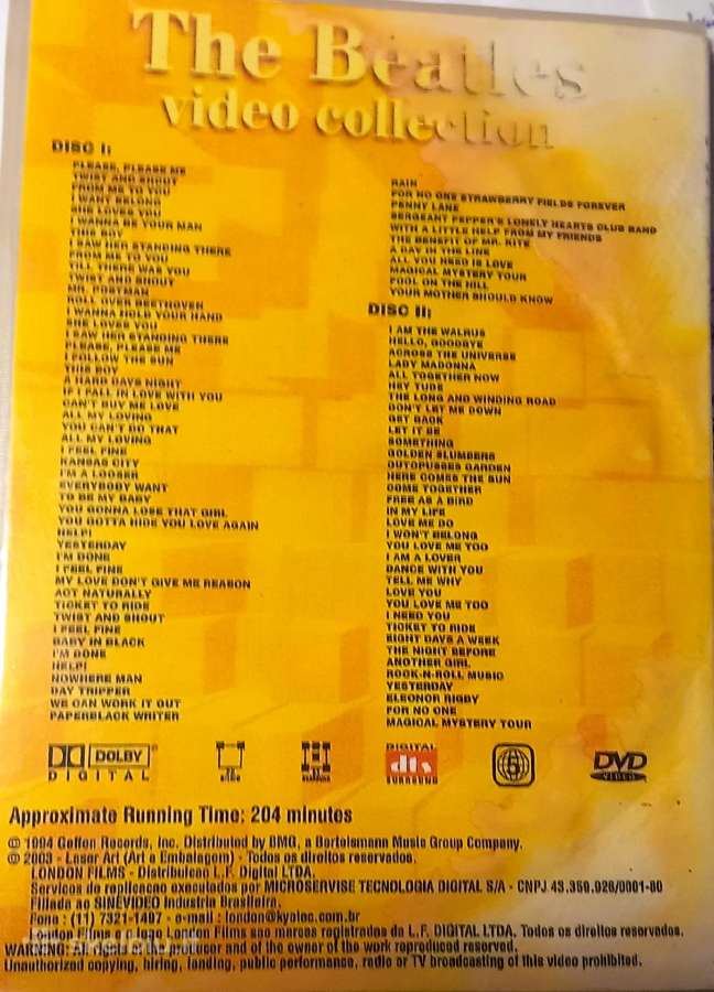 The Beatles- Dvd video - nuotraukos Nr. 2