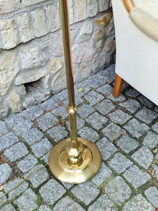 Vintažinis mid century žalvario toršeras - nuotraukos Nr. 2