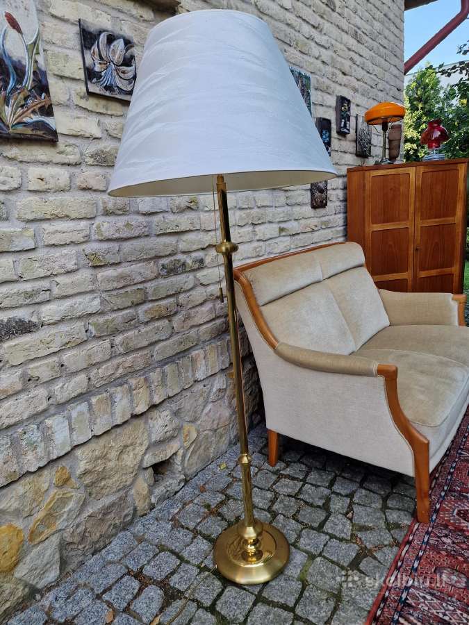 Vintažinis mid century žalvario toršeras - nuotraukos Nr. 7