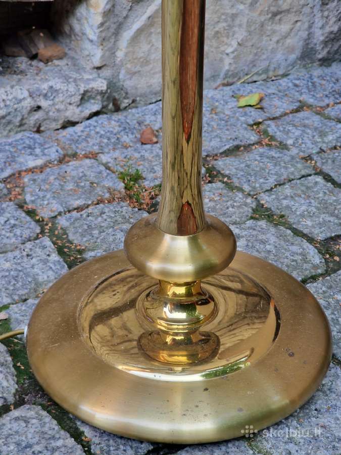 Vintažinis mid century žalvario toršeras - nuotraukos Nr. 8
