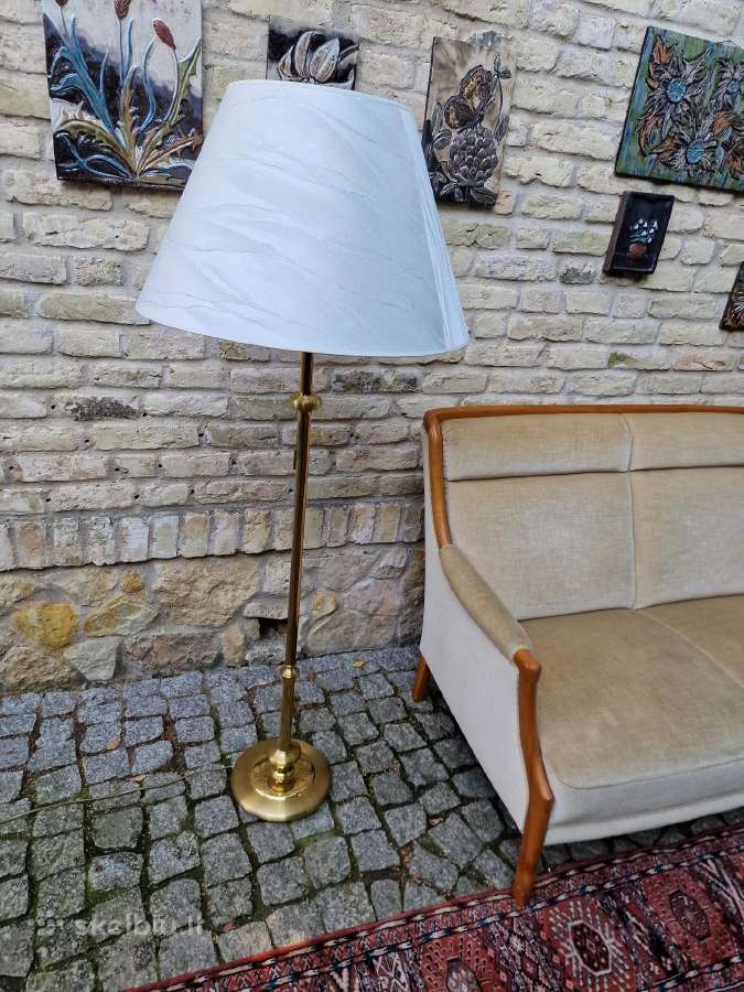 Vintažinis mid century žalvario toršeras - nuotraukos Nr. 13