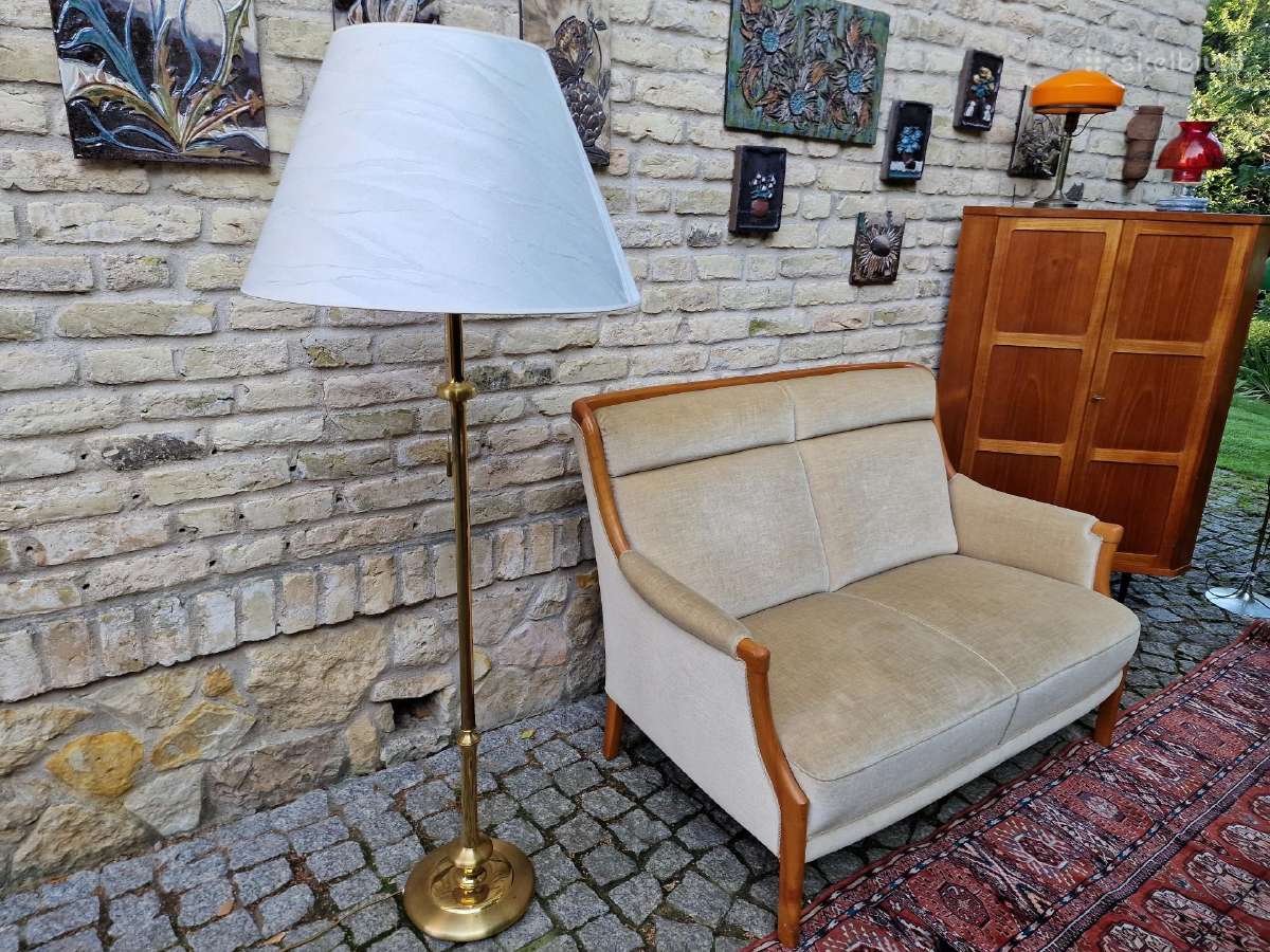 Vintažinis mid century žalvario toršeras - nuotraukos Nr. 17
