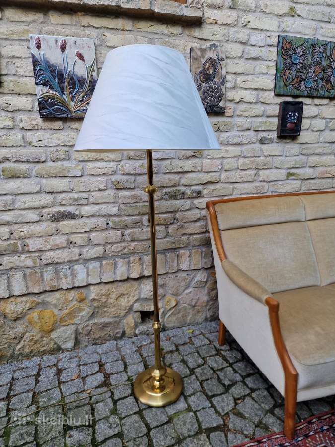 Vintažinis mid century žalvario toršeras - nuotraukos Nr. 18