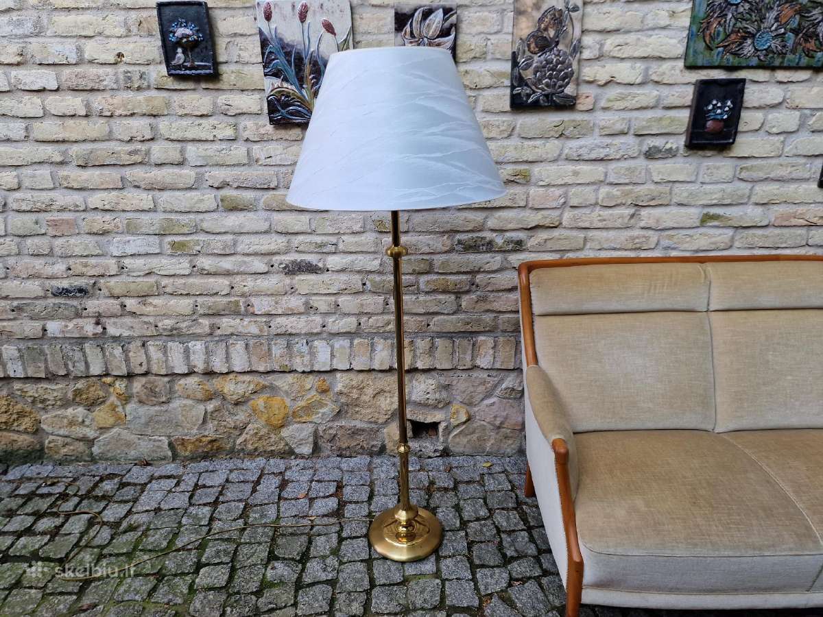 Vintažinis mid century žalvario toršeras - nuotraukos Nr. 19