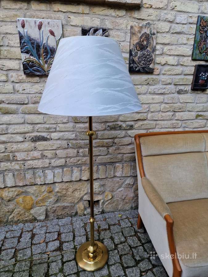 Vintažinis mid century žalvario toršeras - nuotraukos Nr. 20