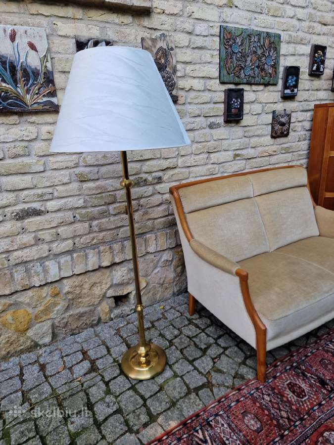 Vintažinis mid century žalvario toršeras - nuotraukos Nr. 21