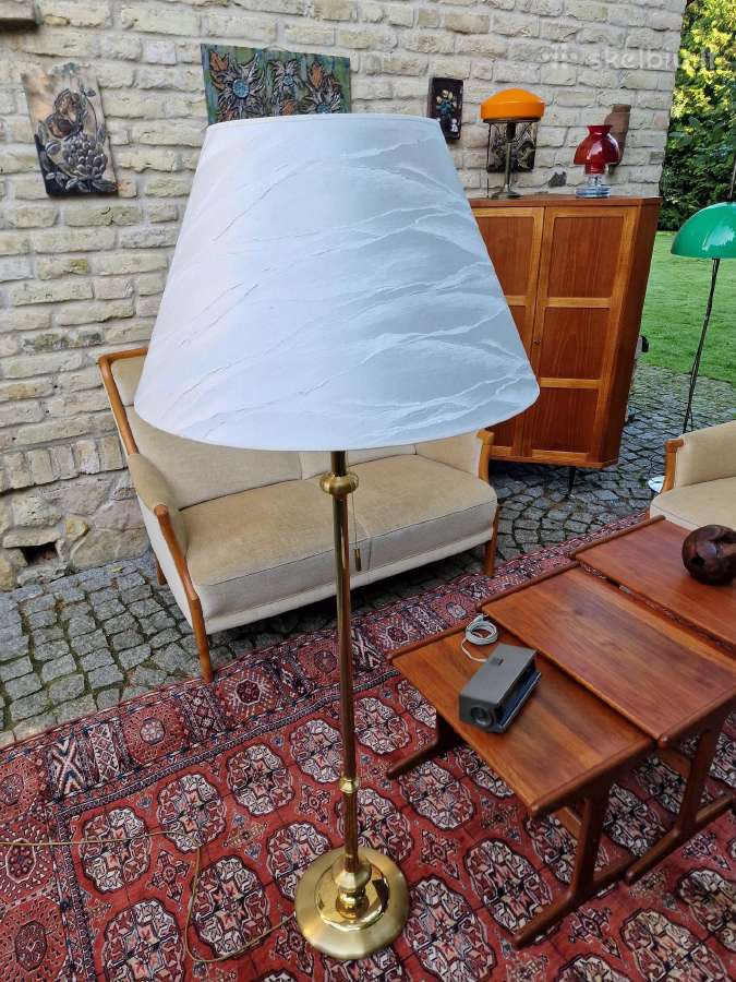 Vintažinis mid century žalvario toršeras - nuotraukos Nr. 23